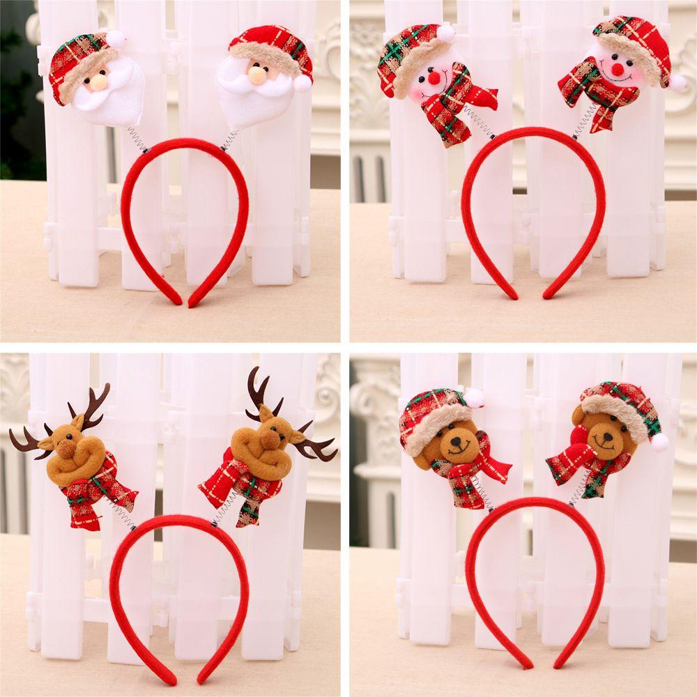 YMIFI Băng Đô Ông Già Noel và Người Tuyết Có Đèn LED - Quà Tặng Giáng Sinh