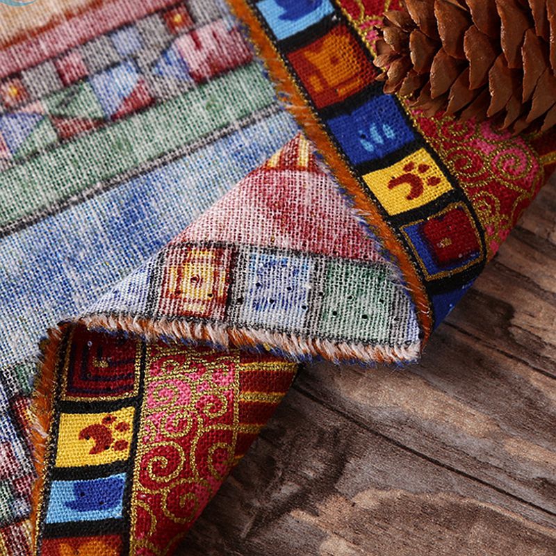 Vải Đồng Batik Nigeria Cotton Cho Khăn Trải Bàn DIY và Trang Trí - Kích thước 45x145cm