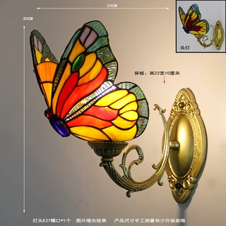 Phong Cách Bướm Đèn Tường Trong Nhà Asile Cầu Thang Treo Tường Sò Cố Định Phòng Ngủ Đầu Giường Trang Trí Chiếu Sáng Bóng Kính
