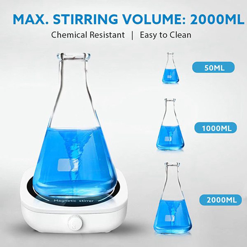 Máy Khuấy Trộn Mini Từ Tính 2L 2000RPM Cho Phòng Thí Nghiệm
