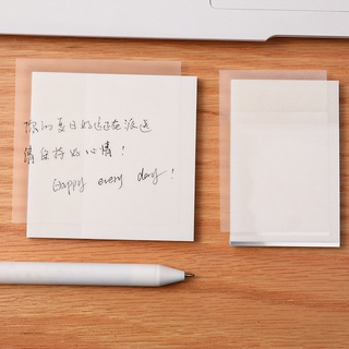 3 50 Tờ Note Ghi Chú Trong Suốt Cao Cấp - Thỏ Hồng VPP