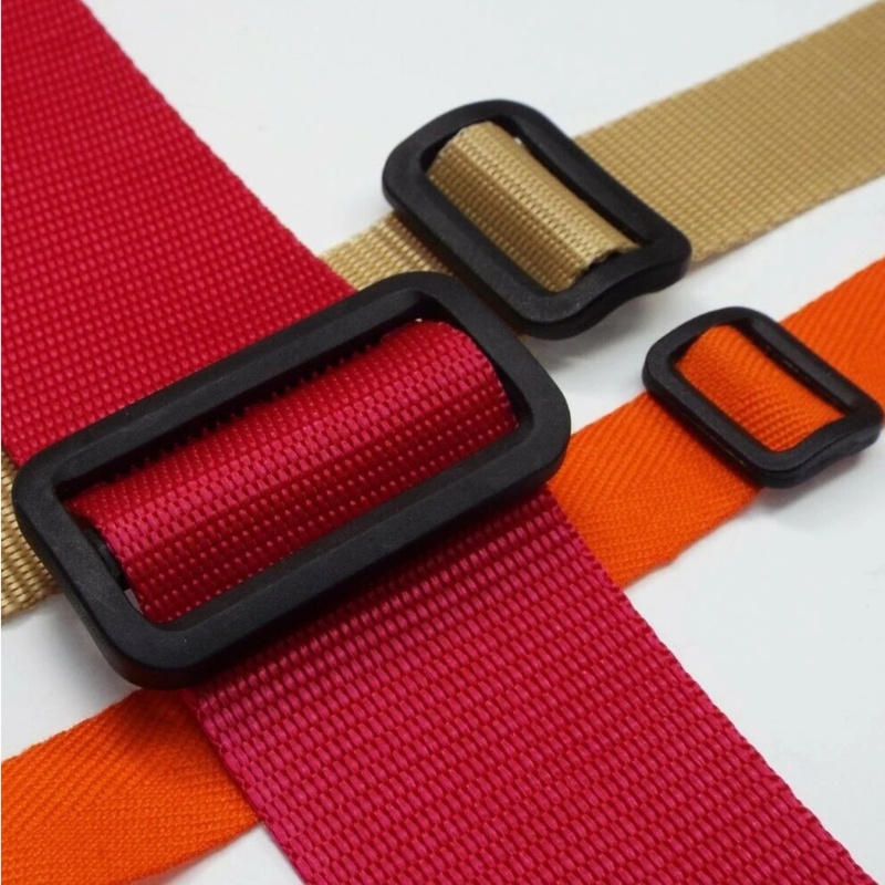 10Pcs Plastic Tri-Glide Slide Buckle Adjustable Webbing Slider for Belt Backpack