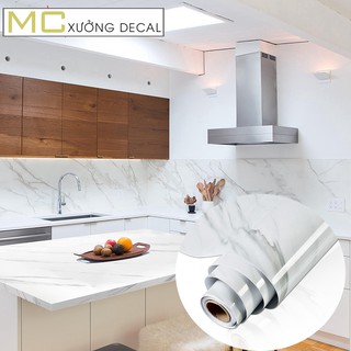 3 mét Giấy dán tường nhà bếp cách nhiệt decal giả vân đá chống dầu mỡ bám bẩn dễ lau chùi