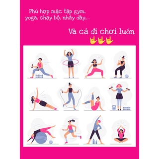 Quần Legging Đùi Gym Nữ Chun Mông Trơn Cạp Cao [ĐỒ TẬP GYM NỮ]