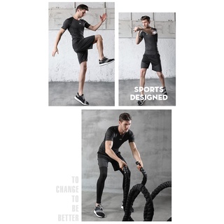 Bộ đồ thể thao nam chuyên tập Gym, chạy bộ vải thun lạnh co dãn 4 chiều thấm hút mồ hôi Top Menswear 006