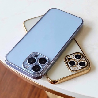Ốp Sulada lưng trong viền màu bảo vệ camera cho iph 12promax 13 13pro 13promax 14pro 14promax