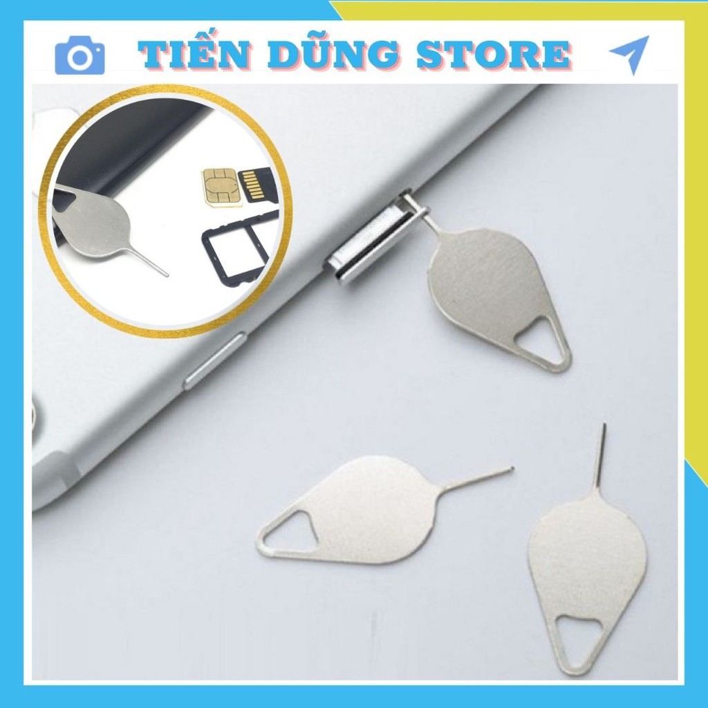 Combo 5 Que Chọc Sim Inox Dễ Dàng Mang Theo Hoặc Gắn Vào Móc Chìa Khóa