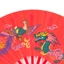 Quạt xếp Long Phụng quạt múa võ thuật Thái cực quền bằng nhựa cầm tay in hình rồng phượng phong cách Trung Hoa cổ trang