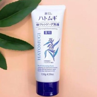 Sữa rửa mặt Hatomugi chiết xuất Ý Dĩ sữa rửa mặt nhật bản dưỡng da, ngừa mụn
