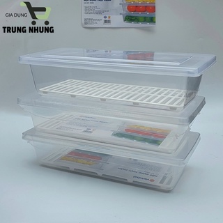 Hộp Đựng Thực Phẩm, Hộp Đựng Tủ Lạnh Kèm Khay Đỡ Chống Đọng Nước