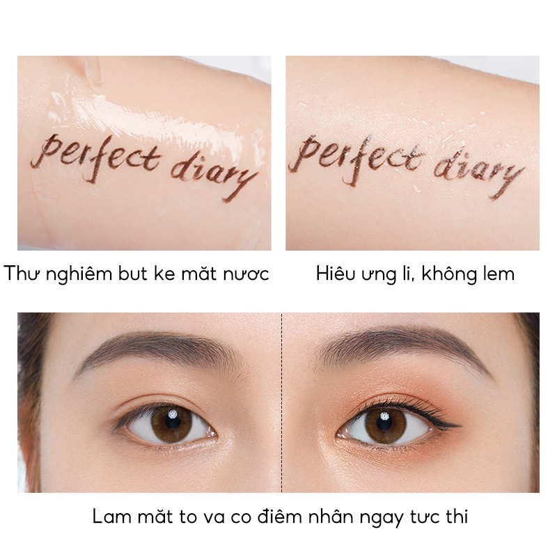 Ảnh Bút Kẻ Mắt Nước Perfect Diary Chống Trôi Nhanh Khô Dễ Sửa, Chống Nhoè, Chống Lem 4.5g 2