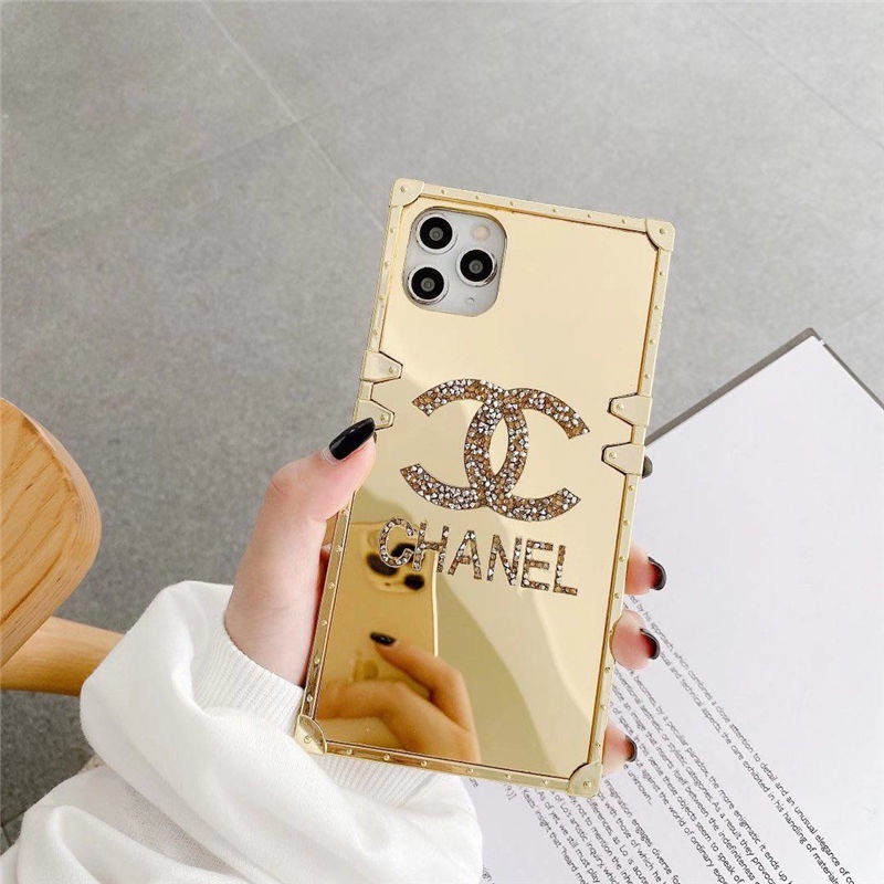 Realme 7 8 9 10 12 PRO 12X C67 C63 C61 C55 C53 C51 C11 C15 C12 C25 C30 C31 C33 C35 C21Y C25Y Flash Diamond Vàng Hợp Thời Trang Thương Hiệu Gương Kim Cương Giả Vuông Điện Thoại
