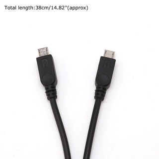 Com * 38cm Di Động USB Nam Đa Năng Micro USB Dual Male Y Adapter Splitter Cable