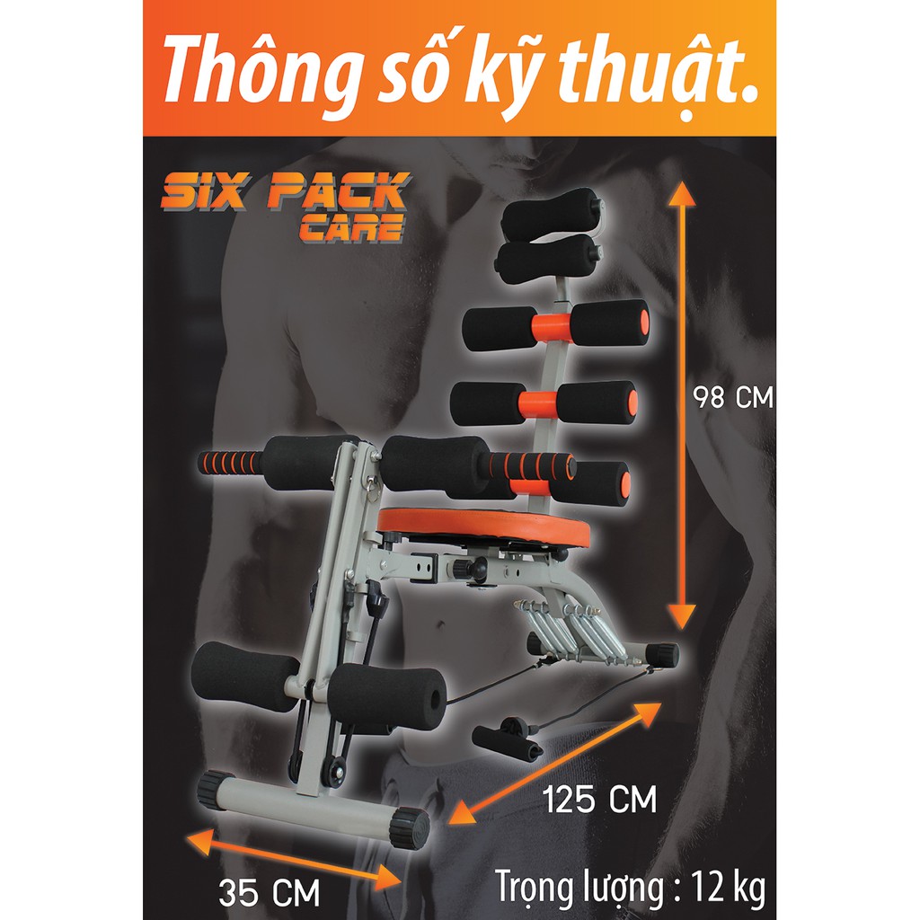 Ảnh BG Máy tập cơ bụng đa năng cải tiến New Six Pack Care KM2017 4