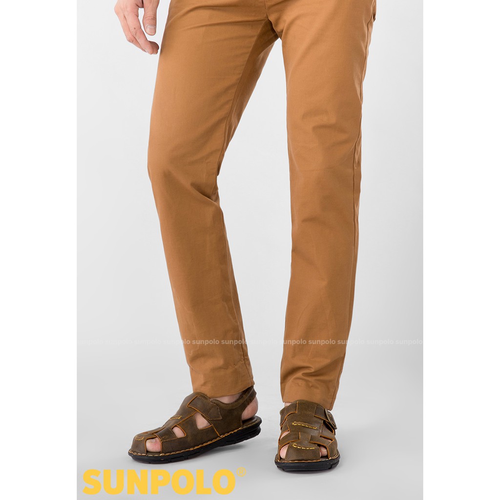 Ảnh Sandals Nam Da Bò Cao Cấp SUNPOLO SDA019 Có Big size 44 45 3