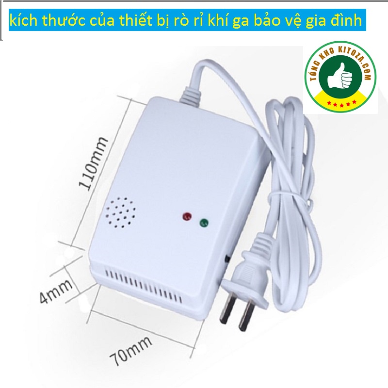 máy báo động rò rỉ gas, khí độc: chống cháy nổ và ngạt thở bằng cảm biến-bảo hành 12 tháng