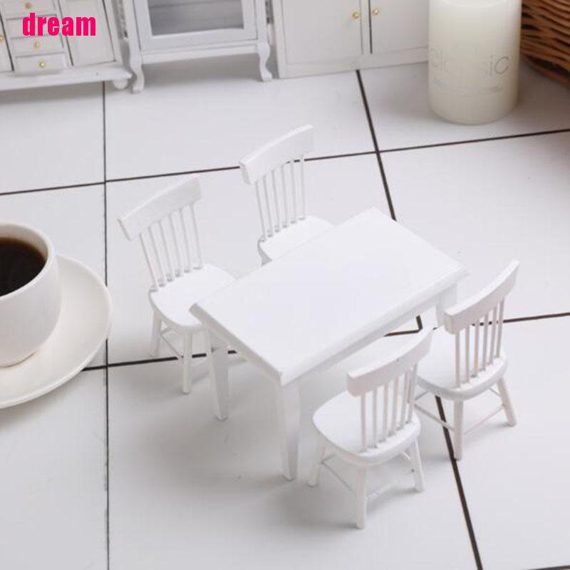 Mô Hình Ghế Ngồi Màu Trắng Trang Trí Nhà Búp Bê
