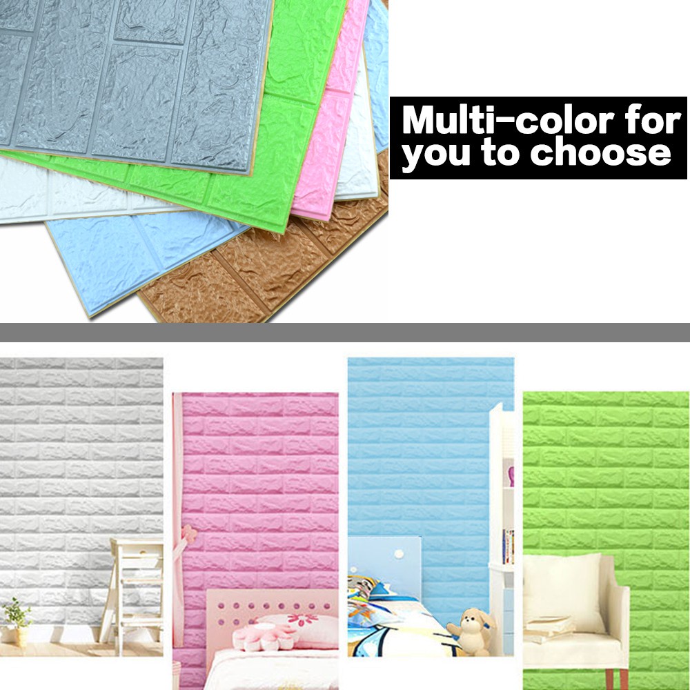 Product image Giấy Dán Tường 3D Giả Gạch Tự Dính Dùng Trang Trí 1