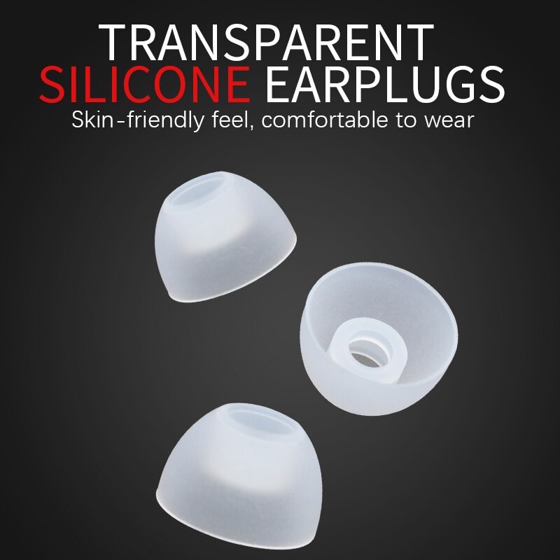 Set 3 Cặp Đệm Tai Nghe Silicon Trong Suốt Cách Âm Cho Tai Nghe Nhét Tai KZ 6