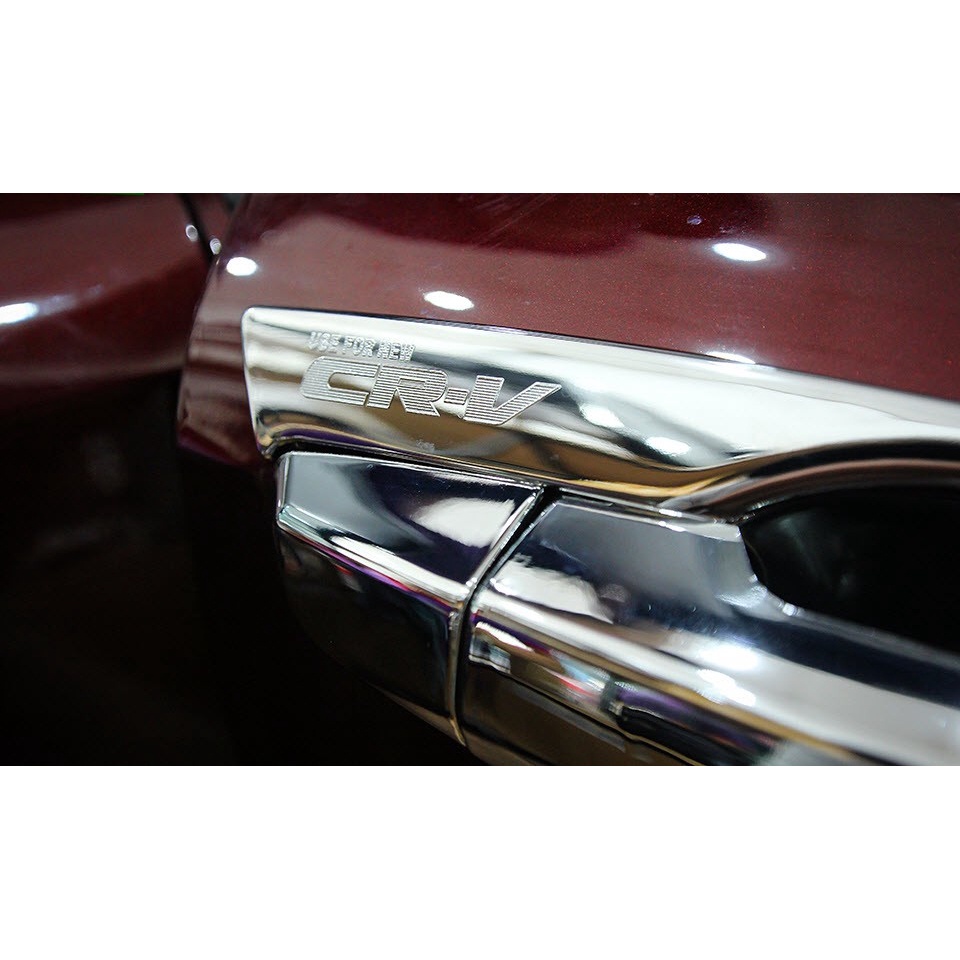 Ốp tay nắm cửa, hõm cửa ô tô Honda CRV đời 2018 - 2021,Chất liệu Nhựa Mạ Crom