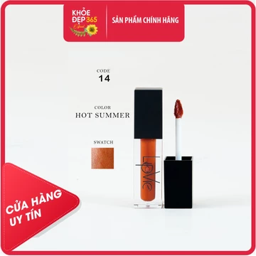Son Kem Lipvie Matte Liquid Lipstick Màu Cam Cháy [#14 - SUMMER] Không Chì Siêu Mềm Mịn 4,5g