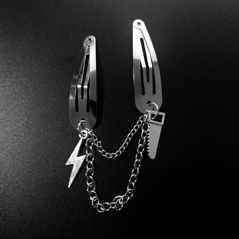Wellb Xích Chụp Kẹp Tóc Trượt Vintage Tóc Barrettes DIY Mũ Đội Đầu Đạo Cụ
