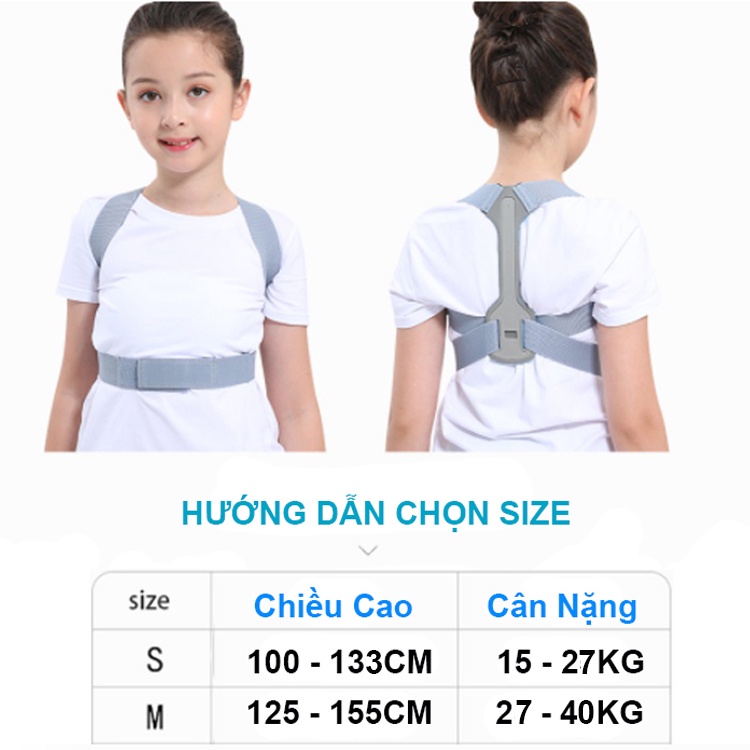 Ảnh Đai Chống Gù Lưng Trẻ Em Có Nẹp Cho Bé Cân Nặng Từ 15 kg Đến 40 Kg - Chính Hãng Amalife Ama04 3
