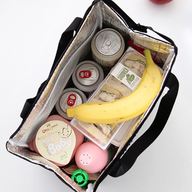 Túi cơm trưa Bento đa năng ngoài trời, cách nhiệt lá nhôm, thiết kế tote