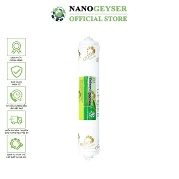Lõi T33 Nano Geyser, Khử mùi cho nước, Dùng cho các dòng máy lọc nước RO, NANO, UF, Geyser, Kangaroo, Karofi, Aqua