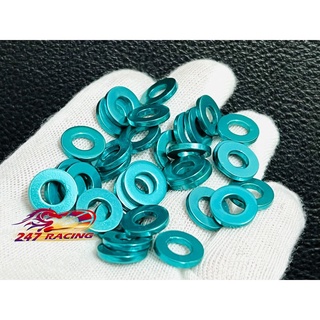 10 Long Đền LỐC MÁY nhôm 6li gắn ốc lốc máy màu XANH LỤC BẢO
