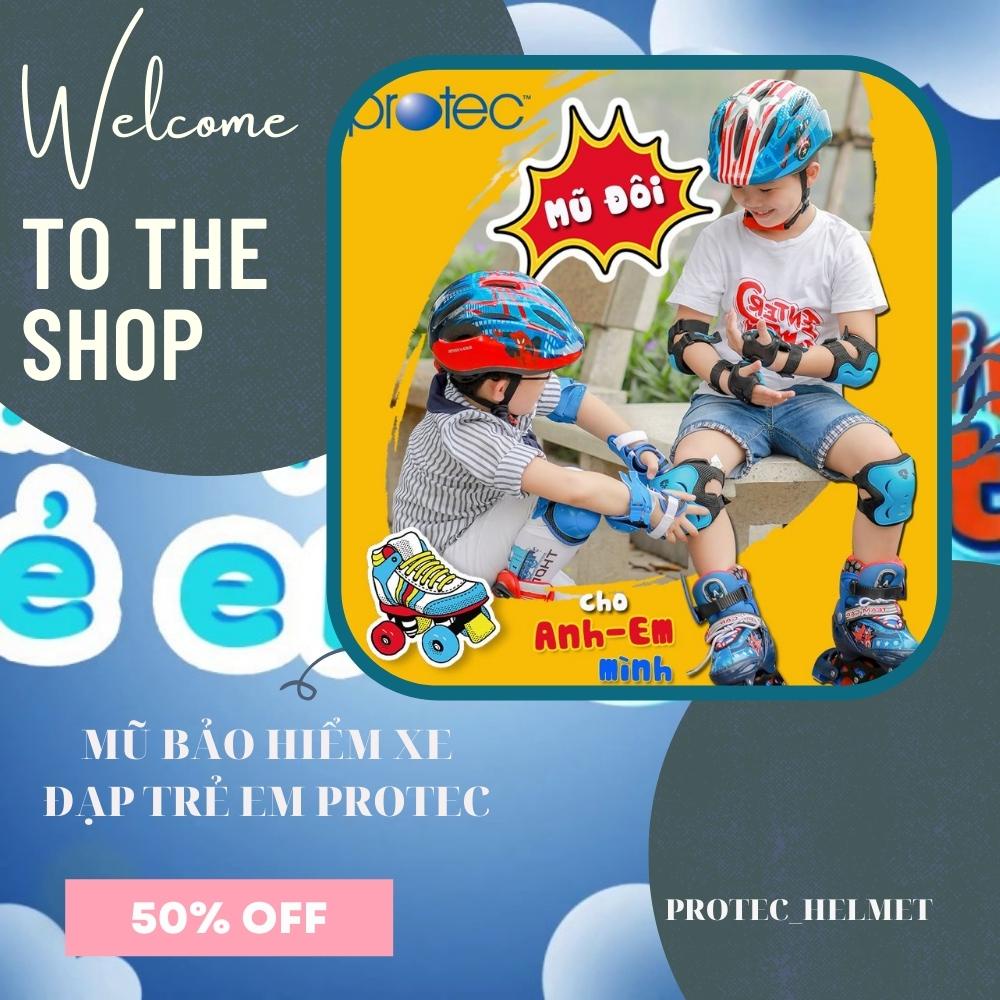 Mô tả Nón bảo hiểm xe đạp trẻ em Protec SMILE, cho bé trai từ 1-12 tuổi, họa tiết mạnh mẽ năng động, có đèn hậu an toàn - 1