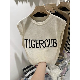 Áo len lưới tay hến Tigercub cổ tròn Quảng Châu Mã 028