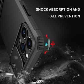 Ốp Điện Thoại Siêu Mỏng Chống Sốc Có Thanh Trượt Bảo Vệ Camera Cho iphone 13 Pro Max 7 8 Plus X Xs Max XR