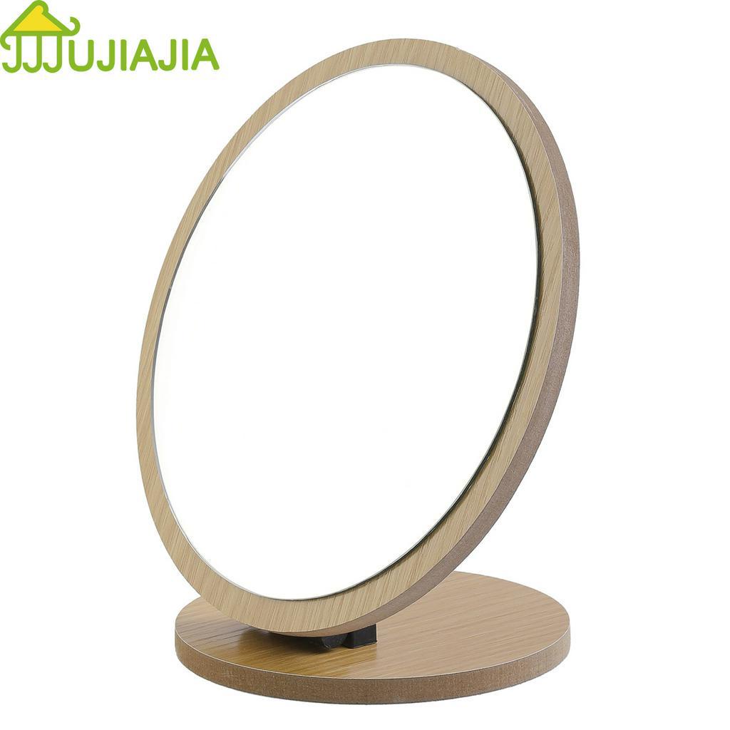 Ảnh Gương trang điểm JUJIAJIA bằng gỗ một mặt để bàn 1