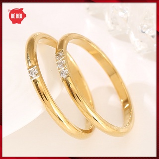 1 Nhẫn titanium không đen đá zircon BHN138