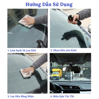 Nano Phủ Kính Chống Bám Nước Mưa Thương Hiệu TrueFul 120ML