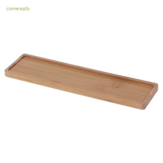 Khay Gỗ Tre Hình Chữ Nhật Mini Dùng Đựng Chậu Cây/Hoa Đơn Giản