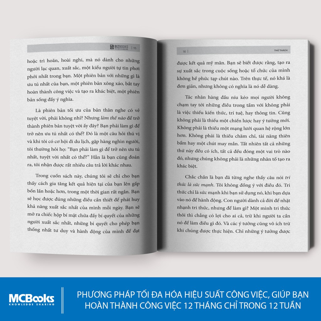 Sách Tối đa hóa hiệu suất công việc Việc 12 tháng làm trong 12 tuần - BizBooks