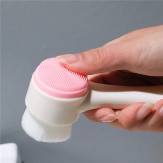 Cọ Rửa Mặt 2 Đầu massage mềm mại phong cách Hàn Quốc 88179