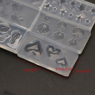 NICE 6 Miếng Mini Thỏ Ngôi Sao Cá Khuôn Silicon Trang Sức Đúc Molud Để Làm Bông Tai Vòng Cổ Mặt Dây Chuyền Vòng DIY Dụng Cụ
