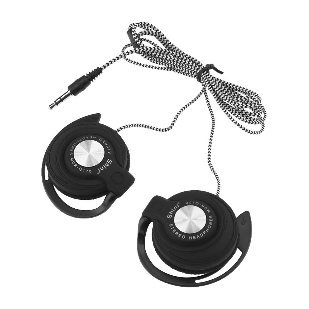 Tai Nghe Kẹp Tai Jack 3.5mm Bass Trầm Thiết Kế Thể Thao Năng Động Tiện Dụng
