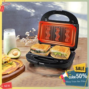 Máy kẹp bánh mì HAEGER RAF 750W màu sắc hiện đại, kiểu dáng sang trọng