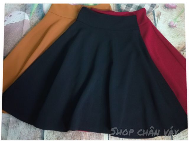 Có BIGSIZE 🌱 Chân váy xoè lưng cao dáng dài qua gối