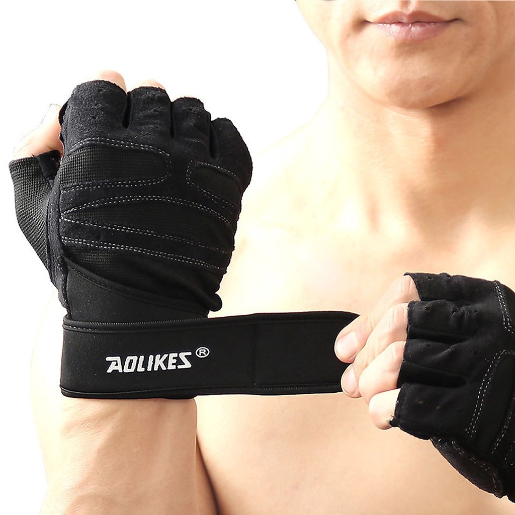 Mô tả Găng Tay Tập Gym AL109 A109 Tập Thể Hình Tập Thể Thao Tập Yoga Cao Cấp - Chính Hãng Aolikes - 2
