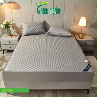 GA CHỐNG THẤM COTTON THOÁNG MÁT KHÁNG KHUẨN LOẠI TỐT GREEN FURNI ĐƠN SẮC - VÀNG -TRẮNG -XÁM - XANH DƯƠNG