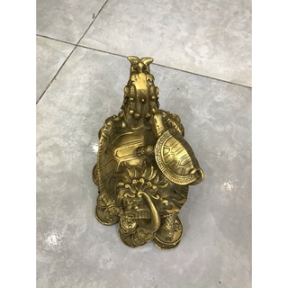 Long Quy Rùa Cõng Con Vật Phẩm Phong Thủy bằng đồng