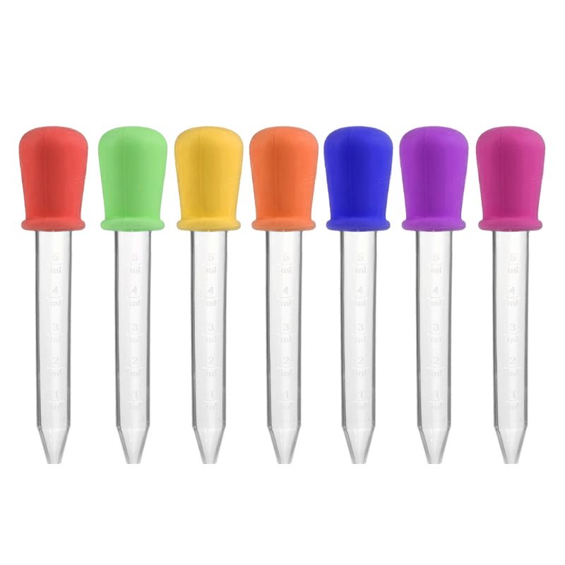 Ống nhỏ giọt 5ml bằng silicone cho bé ăn dặm/uống thuốc