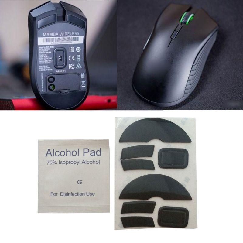 Bộ 2 miếng lót chân chuột máy tính không dây Razer Mamba dày 0.6mm