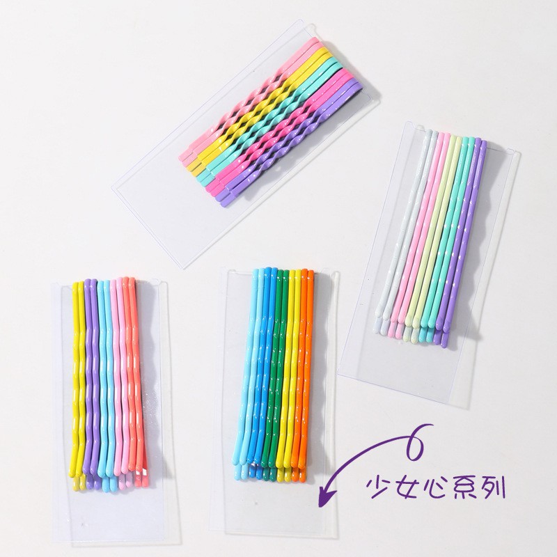 [ Bán buôn sỉ ] Kẹp tóc tăm xoắn ốc pastel set 10 5cm