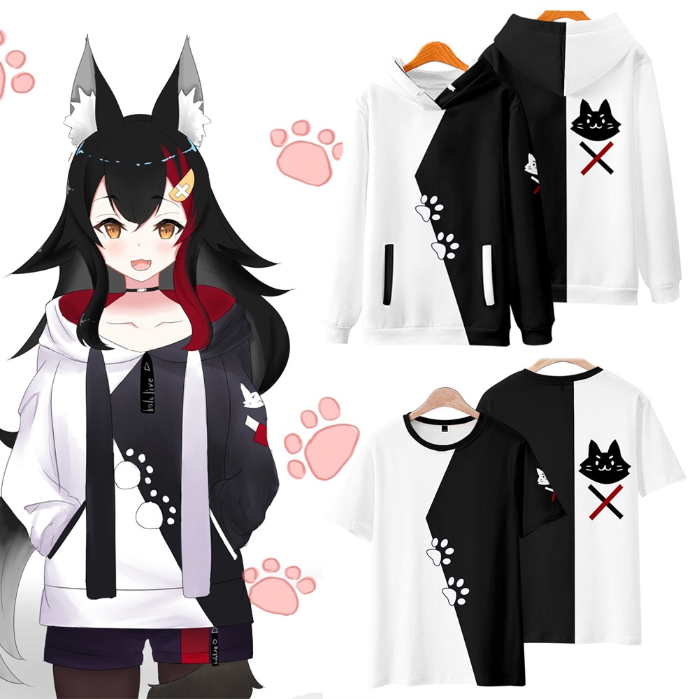 Áo Hoodie Cosplay HOLOLIVE VTuber Ookami Mio | Shopee Việt Nam